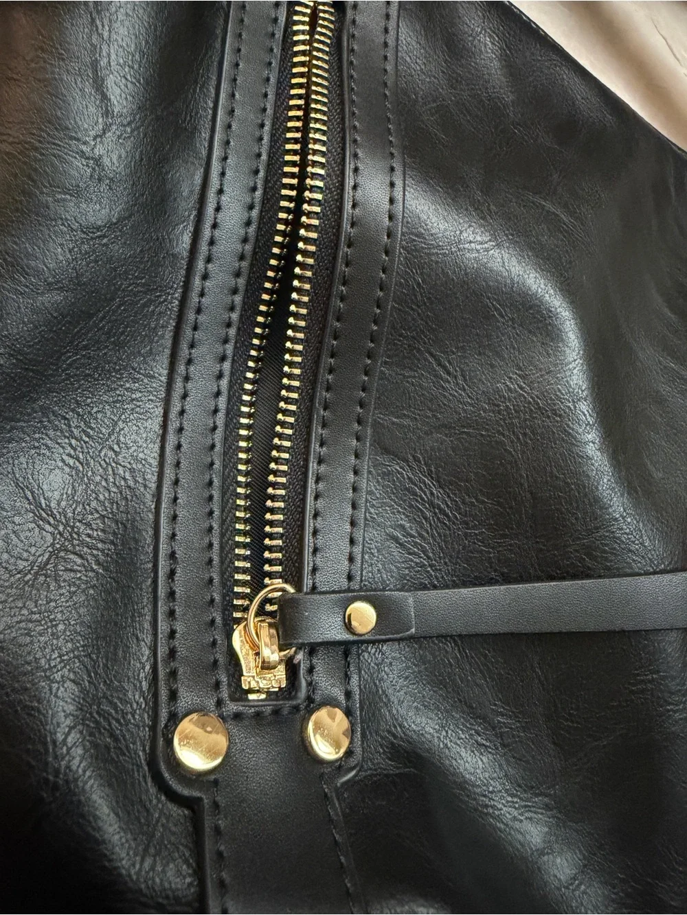 Hobo style black Shoulder Bag women